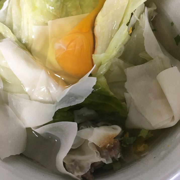 シュウマイ入り中華スープ♪ワンタンも